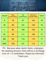 HME Men's Flared Denim Pants, Light Blue Vintage Jeans with Rips & Zipper Hem for Casual Style - Image 6