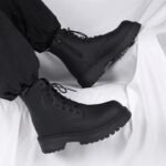 Luxury Brand Boots Chelsea Men's Boots Leather Men Designer Boots Fashion Casual Business Black Boots Thick Soled Mid Top Boots - Image 3