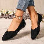 New Style Pointed Toe Shallow Mouth Breathable Bow Decoration Fashionable and Elegant Casual Flat Shoes for Women Zapatos Mujer - Image 4