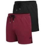 Men's 2 Pack Gym Workout Shorts Quick Dry Athletic Shorts 5 Inch Lightweight Sports Running Shorts with Pockets - Image 9