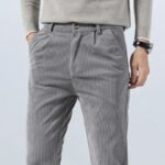 Spring Autumn Men's Corduroy Trousers New Men's Clothing Stretch Slim Fit Casual Pants Fashion Mens Business Work Pants - Image 3