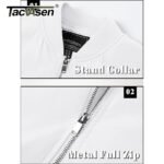 TACVASEN Men's Flight Jacket Summer Autumn Thin Lightweight Casual Windbreaker Multi-pockets Full Zip Up Varsity Baseball Jacket - Image 4