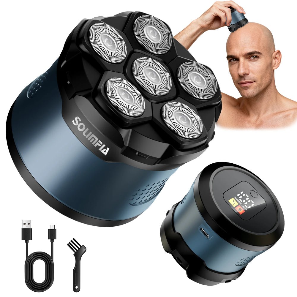 S60790492ebee44d2bcbb0c359bad17a0s.jpg Solimpia Smart Shaver for Men Hair Clippers Electric Razor Magnetic Attraction 6-Blade Home Use Beard Cutter - Image 1