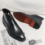 Men Boots Red Sole Handmade Solid Color Lace Up Classic Business Ankle Boots for Men Free Shipping Fashion Mens Shoes - Image 5