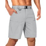 Mens Cargo Hiking Shorts Water Resistant Quick Dry Lightweight Breathable Tactical Shorts with Nylon Belt - Image 20