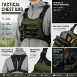 Tactical Outdoor Chest Bag Men's Vest Bag MOLLE Chest Pack for Cycling Bags Running Front Chest Bag Sports Vest Bag - Image 2