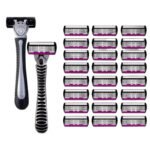 Safety Razor With 3/6/12/18/24/36Pcs 6 Layer Stainless Steel Shaving Cartridges For Men Women Hair Removal Shaving▪ - Image 6