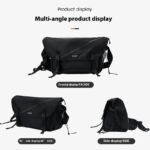 Causal Nylon Shoulder Man Bag Japanese Teenager School Laptop Sling Men's Bag Streetwear Travel Cross Bag Messenger Bags for Men - Image 3