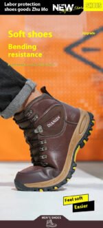 Waterproof Leather Indestructible Men Work Safety Boots Outdoor Military Boots Anti-smash Anti-puncture Industrial Shoes Male - Image 16