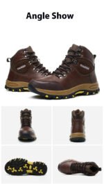 Waterproof Leather Indestructible Men Work Safety Boots Outdoor Military Boots Anti-smash Anti-puncture Industrial Shoes Male - Image 23