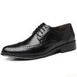 Large size fashionable men's office formal shoes low cut daily comfortable pointed multifunctional men's wedding men's shoes - Image 4