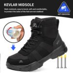 Lightweight Indestructible Steel Toe Safety Work Shoes Puncture Resistant Non Slip Tactical Work Sneakers for Men Women - Image 3