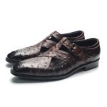 Rome Style Men's Sandals Genuine Cow Leather Summer Buckle Strap Hollow Out Casual Business Wedding Dress Shoes Men Open Shoes - Image 5
