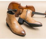 Western Boots for Men Cowboy Black Zipper Brown Ankle Boots Business Handmade Size 38-46 Mens Boots 2025 new