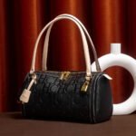 C-H Women's Boston Bag Autumn Winter New Collection Letter Design Texture Shoulder Bags - Image 2