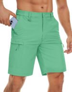 Men's Quick Dry Cargo Shorts Summer Waterproof Hiking Shorts Outdoor Multi-pockets Camping Training Work Shorts Man - Image 28
