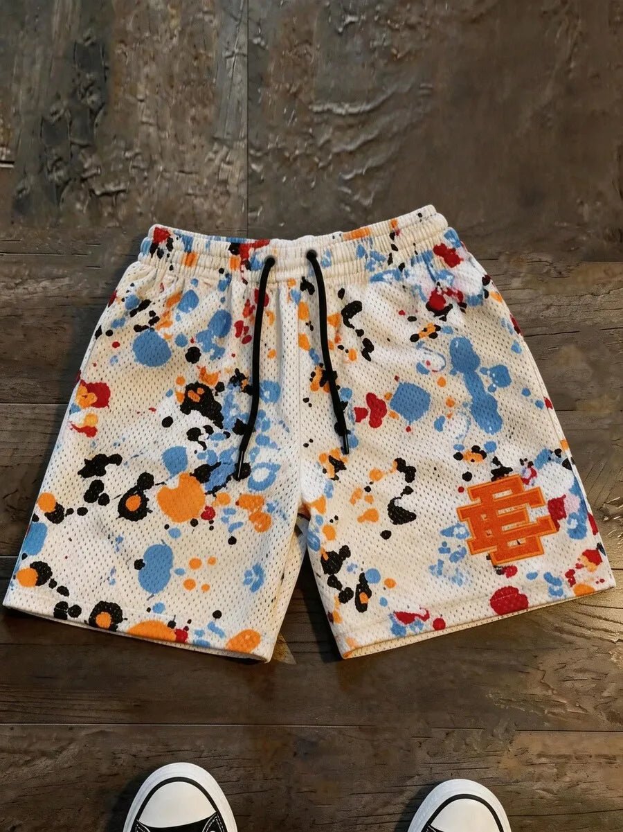 S6d08b31bd64e485db4a5e98d3d0d0c6e2.jpg Men's Statement Print Shorts Fashion Designer Patterned Casual Daily Wear Shorts - Image 1