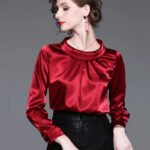 Women blusas long sleeved Slim plus size silk satin shirts office ladies work female Chiffon blouse Elegant blusa feminina - Image 3