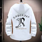 Men's Casual Hooded Jackets Autumn Patchwork Thin Coats Outwear Top Windbreaker Streetwear Clothing Plus Size - Image 4