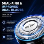 7D Head Shavers for Bald Men,5-in-1 Shaving Grooming Kit for Balder,Wet or Dry Electric Razor,LED Display/Type-C Charge Precision Blades Hair Clippers - Image 4
