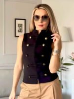SLTNX Women's Top 2026 Spring New Black Sleeveless Rope Knot Decorative Slim Fit Top Vest Unique Fashion Cool Trendy - Image 6