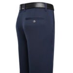 Suit Pants Men Business Casual Trousers Formal Dress Straight Pants Elastic Black Navy Blue Male Clothing - Image 5