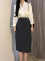 Long Sleeve Office Ladies Blouse Women Casual Shirts Tops Spring Summer Fashion Female OL Pullover Blouses Chiffon Blusas - Image 2