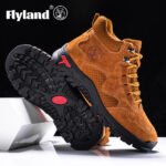 FLYLAND Men's Ankle Boots Casual Leather Shoes Fashion Vintage Hand Stitching Soft Business Handmade Shoes - Image 25