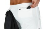 Men's Fitness Training Shorts,Summer Casual Black 2 In 1 Quick Dry Gym Running Shorts Outdoor Slim Quarter Pants - Image 10