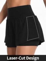Anfilia 3" Women High Waisted Swim Board Shorts UPF 50+ Quick Dry Swim Trunks with Liner - Image 5