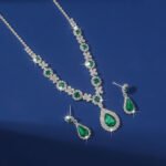 2pcs/set Jewelry Sets Women Elegant Waterdrop Rhinestone Pendant Necklace stud Earrings Wedding Dress Bridal Jewelry Set - Image 6