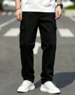 Men's Cargo Jeans: Durable Fabric Resists Wear, Multi-Pockets for Essentials. Perfect for Work, Outdoor Trips, or Casual Days—Comfort Meets Utility! - Image 3