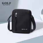 GOLF Mini Shoulder Bag Man Crossbody for Men Black Cross Bag Casual Slim Oxford Small Cell Phone Sling Messeng Bag Lightweight