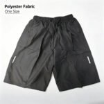 One Size Men Polyester Quick Dry Athletic Shorts Elastic Drawstring Zipper Pockets Jogging Workout Running Sport Shorts