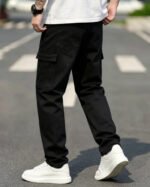 Men's Cargo Jeans: Durable Fabric Resists Wear, Multi-Pockets for Essentials. Perfect for Work, Outdoor Trips, or Casual Days—Comfort Meets Utility! - Image 4