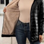 Autumn and Winter New Mid Autumn Long Hooded Cotton Jacket with Fleece for Warmth, Women's Coat