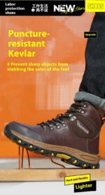 Waterproof Leather Indestructible Men Work Safety Boots Outdoor Military Boots Anti-smash Anti-puncture Industrial Shoes Male - Image 12