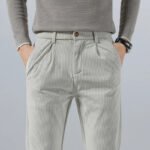 Spring Autumn Men's Corduroy Trousers New Men's Clothing Stretch Slim Fit Casual Pants Fashion Mens Business Work Pants - Image 2