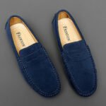 Suede Leather Mens Loafers New Fashion Walking Shoes New Comfy Man Drive Flats Classic Original Style Men Casual Shoes Moccasins - Image 2