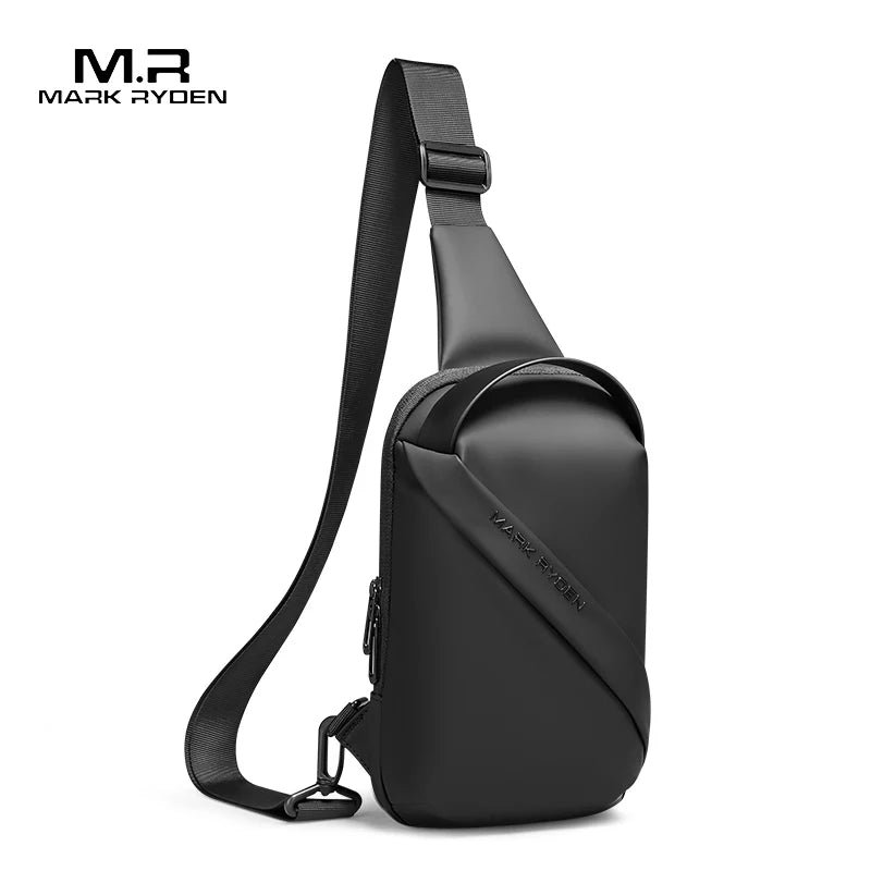 S830a5beaf59a42e0a3c408b4aa7778b94.jpg Mark Ryden Men Bag Oxford Sling Bag 7.9 Inch Male Chest Bag Crossbody Bag For Man Moto Biker Shoulder Bags Black New Fashion Bag - Image 1