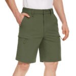Men's Quick Dry Cargo Shorts Summer Waterproof Hiking Shorts Outdoor Multi-pockets Camping Training Work Shorts Man - Image 22