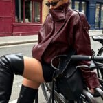 Women's New Casual Loose Faux Leather Jacket, Fashionable Street Motorcycle Style, Suitable for Spring and Summer Daily Wear