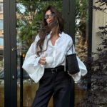 Fashion White Shirts Women Long Sleeve Oversize Blouse 2025 New Spring Summer Basic Tops Cotton Chic Shirt for Women - Image 4