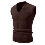 New Men's V-Neck Sleeveless Vest Classic Pullover Knitted Waistcoat Sweater Cardigans Tank Tops Outdoor Streetwear - Image 5