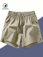 Men's Anti-Lost Drawstring Sports Shorts With Zipper Pockets - Image 6