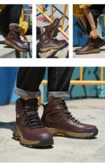 Waterproof Leather Indestructible Men Work Safety Boots Outdoor Military Boots Anti-smash Anti-puncture Industrial Shoes Male - Image 22