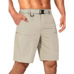 Mens Cargo Hiking Shorts Water Resistant Quick Dry Lightweight Breathable Tactical Shorts with Nylon Belt - Image 19