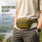 Outdoor MOLLE Tactical Waist Bag for Men Outdoor Multi Functional Nylon Sports Waist Bag for Hiking, Hunting, Running, Cycling, Assault Combat Waistpack - Image 2