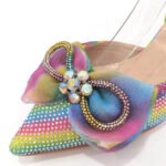 Latest Women's Luxury Diamond Crystal High Heels New Fashion Sandals Party High Heels Elegant Italian Women's Shoes - Image 4