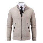 Men's Knitted Cardigan Jacket Vintage Winter Sweater Coat Casual Turndown Collar Fleece Jackets Fashion Mens Autumn Outwear - Image 2